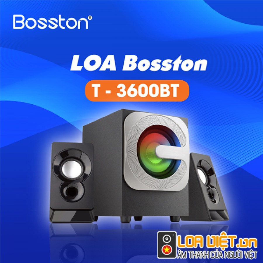 Loa Bluetooth Bosston T3600-BT 2.1 Đèn Led RGB